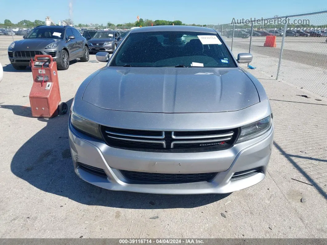 2017 Dodge Charger Se Rwd Серебряный vin: 2C3CDXBG5HH546535