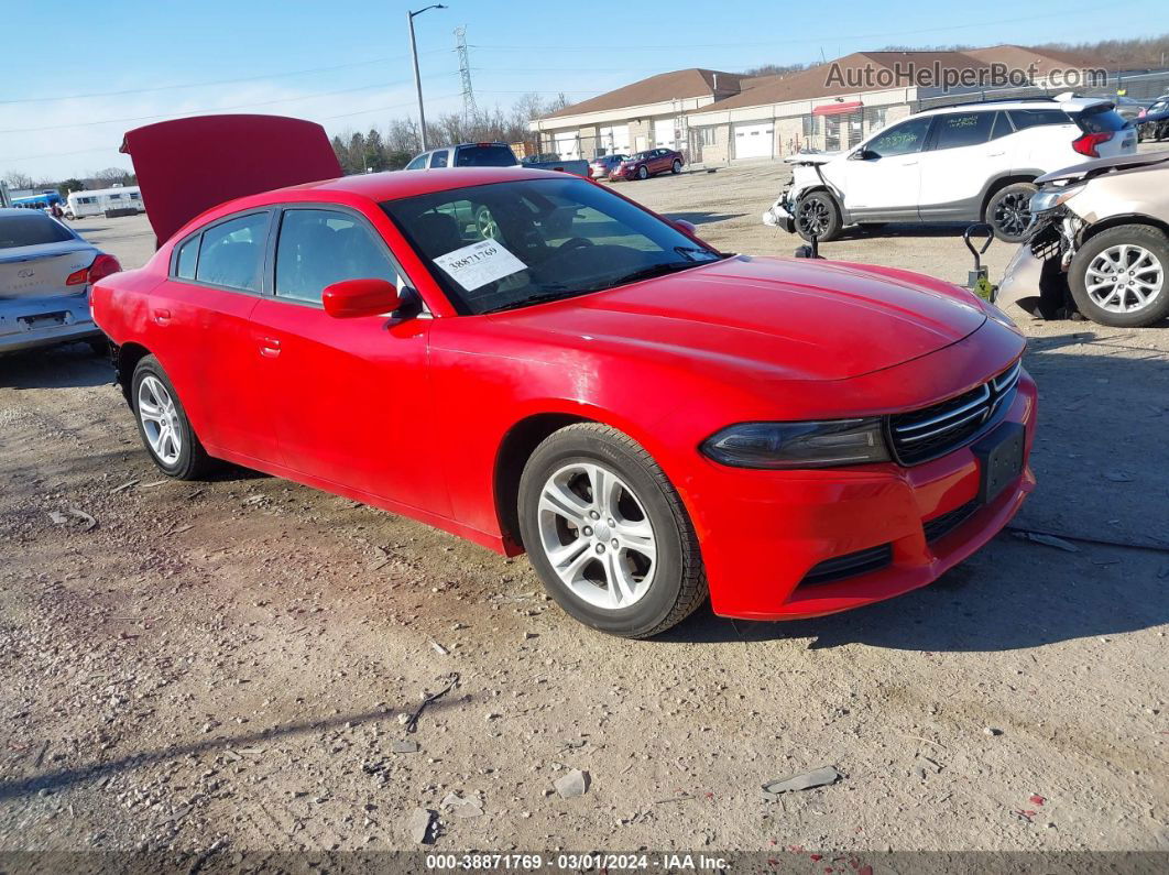 2017 Dodge Charger Se Rwd Red vin: 2C3CDXBG5HH660387