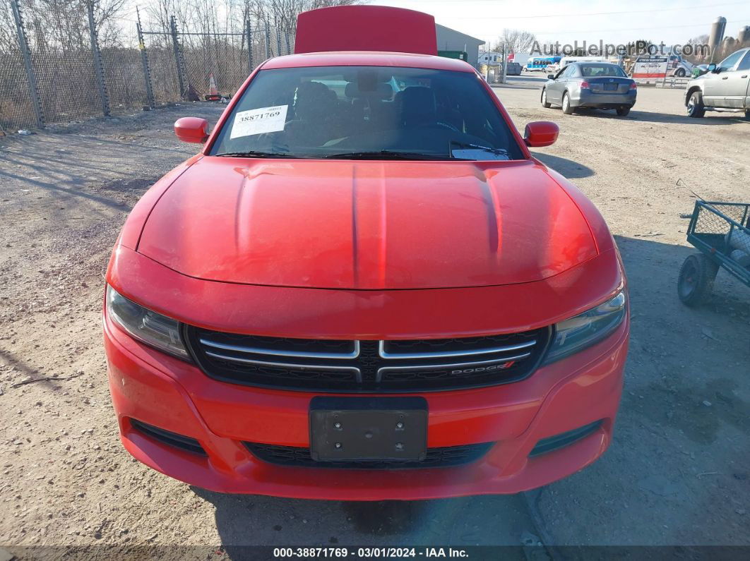 2017 Dodge Charger Se Rwd Red vin: 2C3CDXBG5HH660387