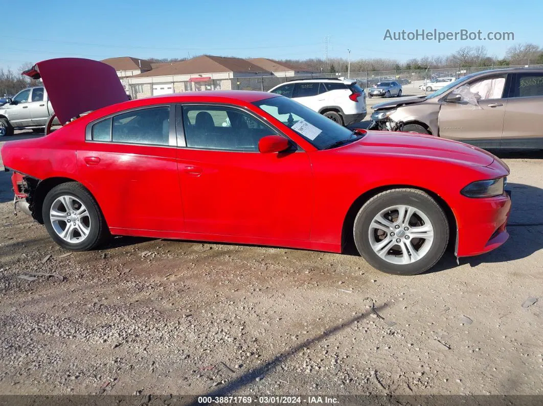 2017 Dodge Charger Se Rwd Red vin: 2C3CDXBG5HH660387