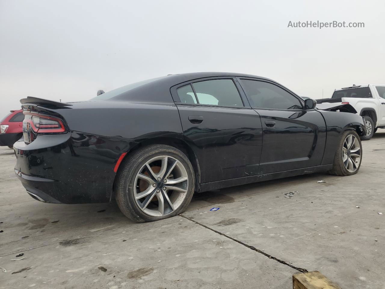 2018 Dodge Charger Sxt Black vin: 2C3CDXBG5JH186270