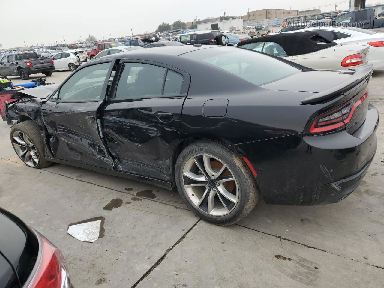 2018 Dodge Charger Sxt Black vin: 2C3CDXBG5JH186270