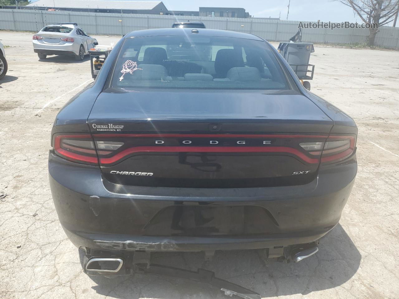 2018 Dodge Charger Sxt Black vin: 2C3CDXBG5JH230428