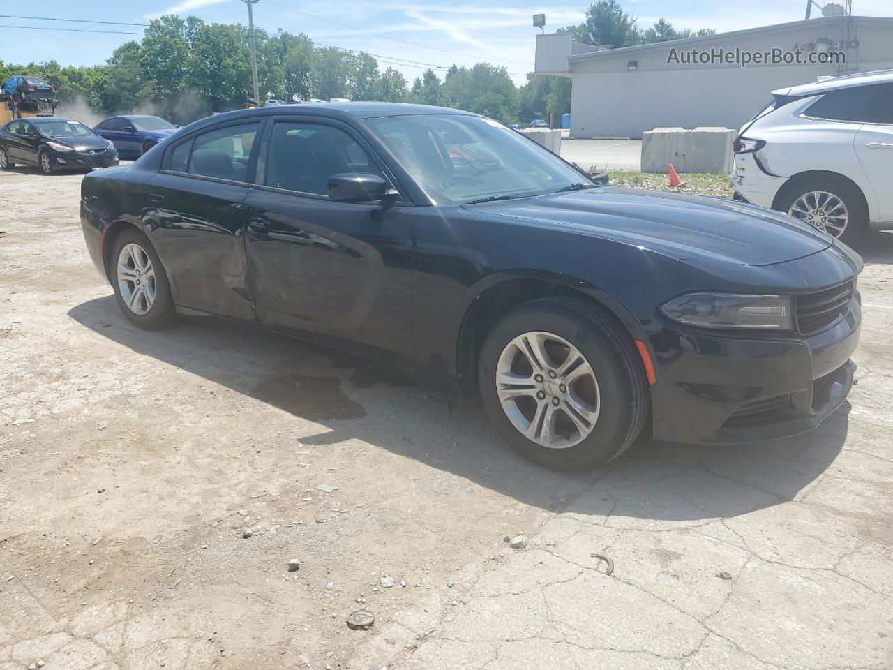 2018 Dodge Charger Sxt Black vin: 2C3CDXBG5JH230428