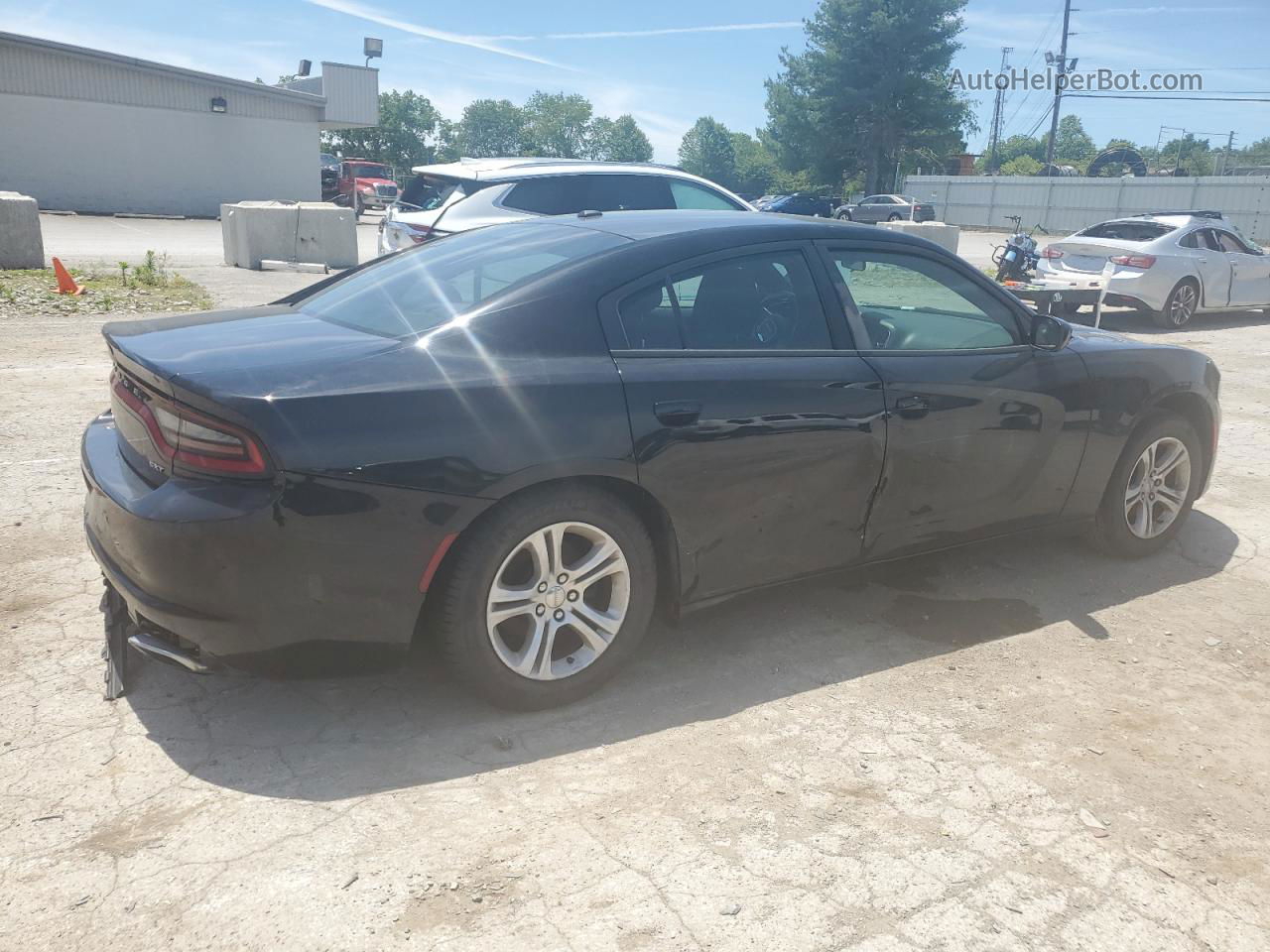 2018 Dodge Charger Sxt Black vin: 2C3CDXBG5JH230428