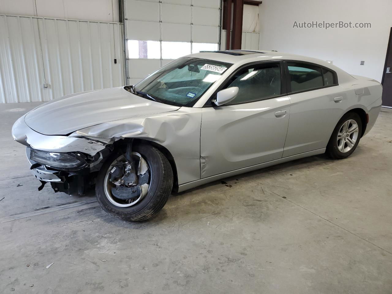 2021 Dodge Charger Sxt Silver vin: 2C3CDXBG5MH536517