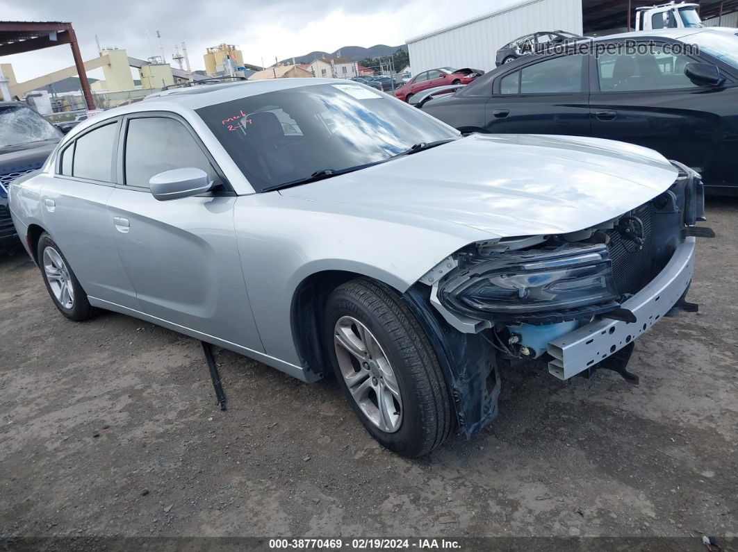 2021 Dodge Charger Sxt Rwd Silver vin: 2C3CDXBG5MH548554