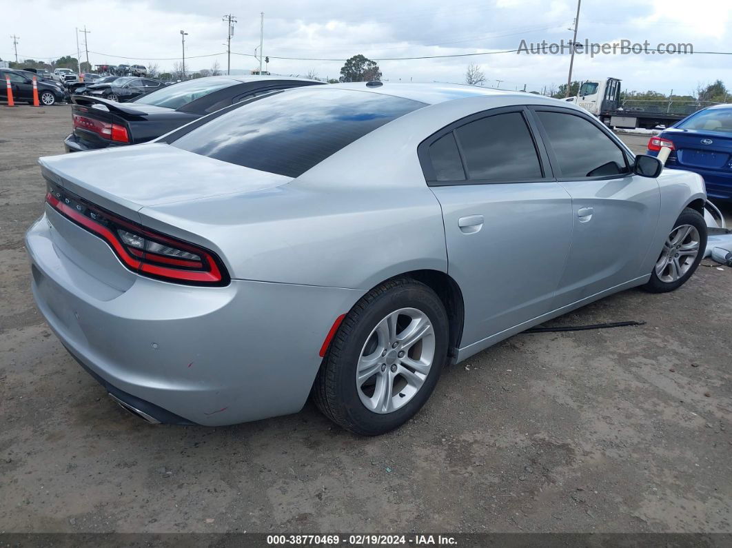 2021 Dodge Charger Sxt Rwd Silver vin: 2C3CDXBG5MH548554