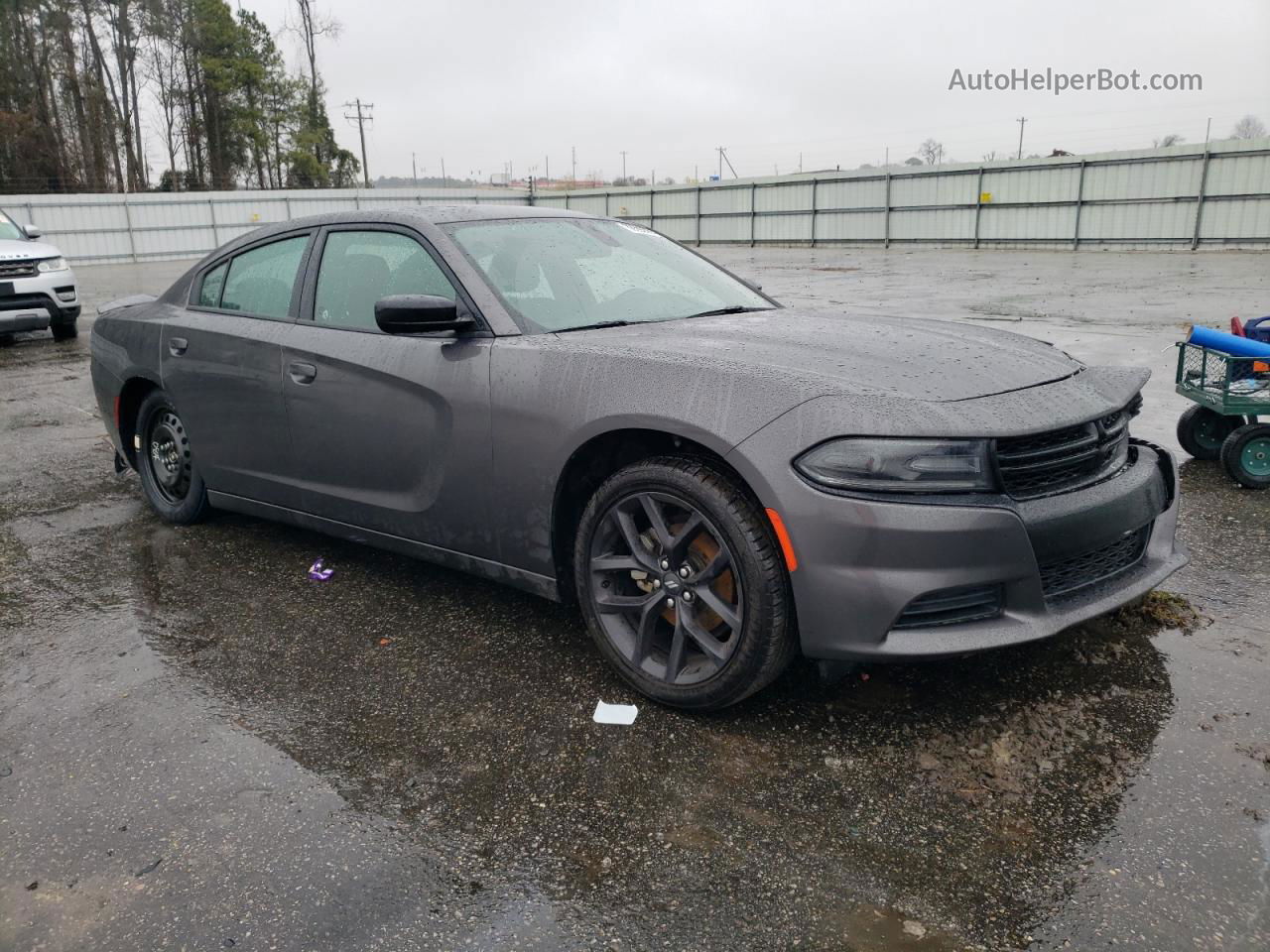 2021 Dodge Charger Sxt Gray vin: 2C3CDXBG5MH605724