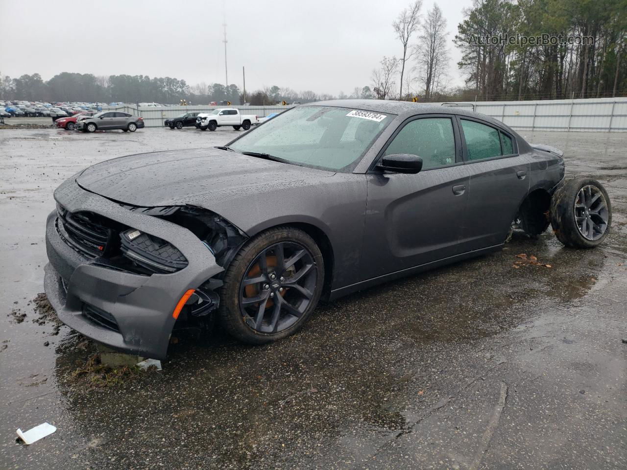 2021 Dodge Charger Sxt Серый vin: 2C3CDXBG5MH605724