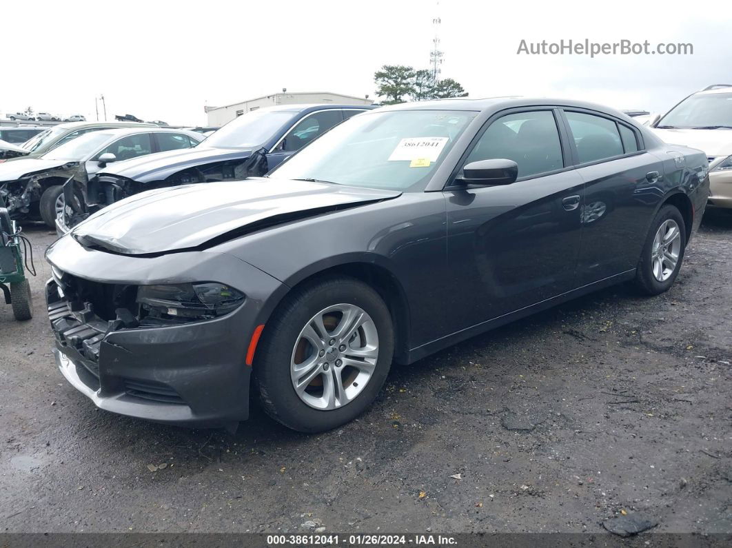 2021 Dodge Charger Sxt Rwd Серый vin: 2C3CDXBG5MH608106