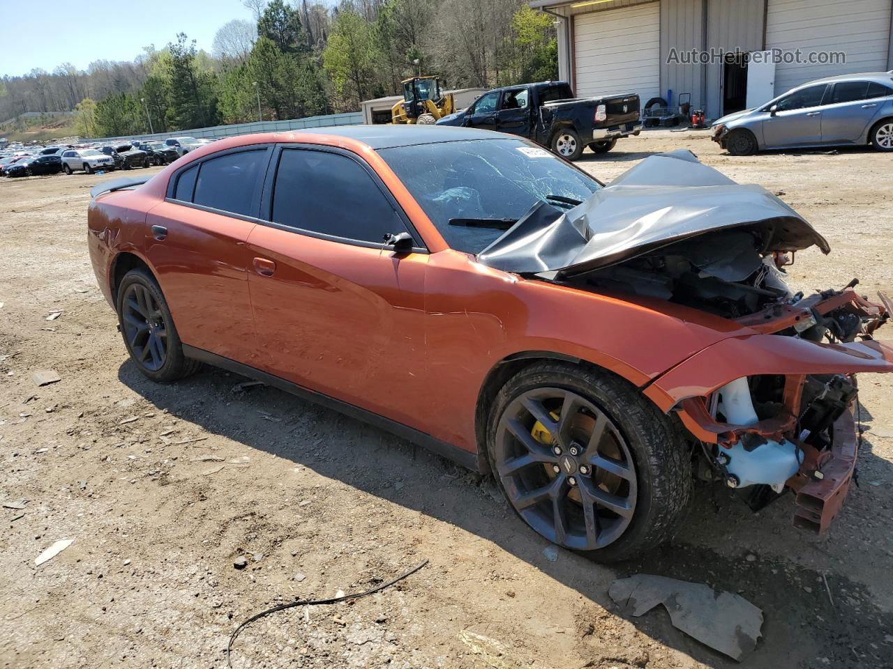 2021 Dodge Charger Sxt Оранжевый vin: 2C3CDXBG5MH632938