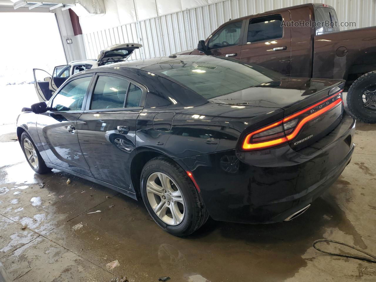 2021 Dodge Charger Sxt Черный vin: 2C3CDXBG5MH642708