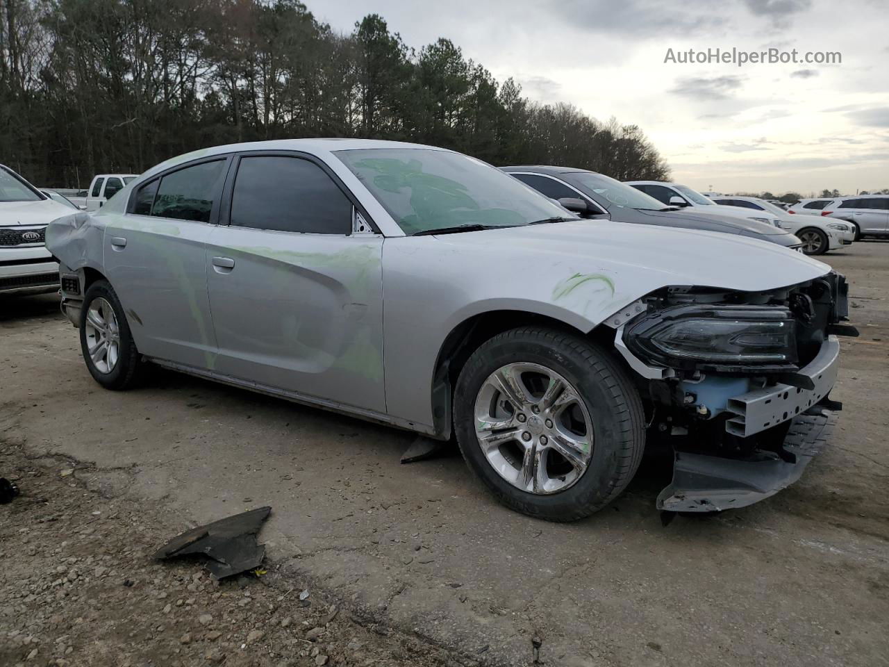 2021 Dodge Charger Sxt Серебряный vin: 2C3CDXBG5MH678110