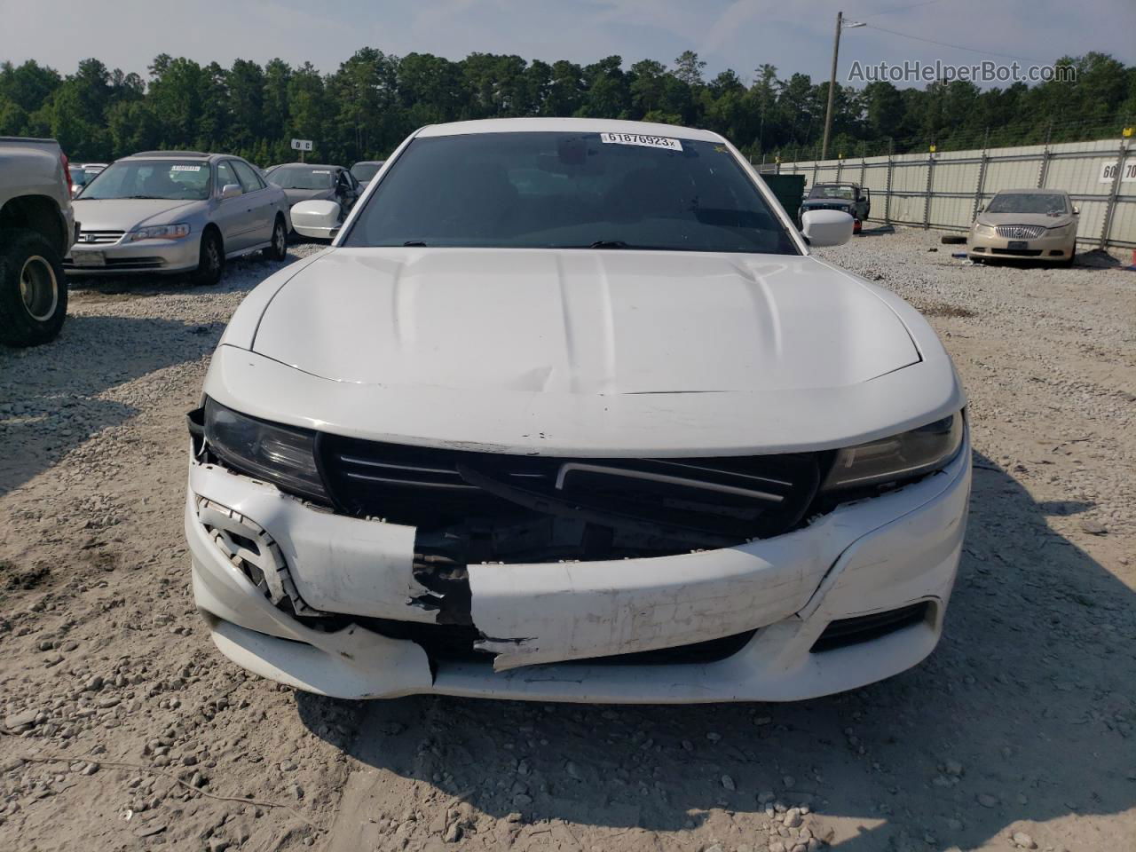 2016 Dodge Charger Se White vin: 2C3CDXBG6GH103194