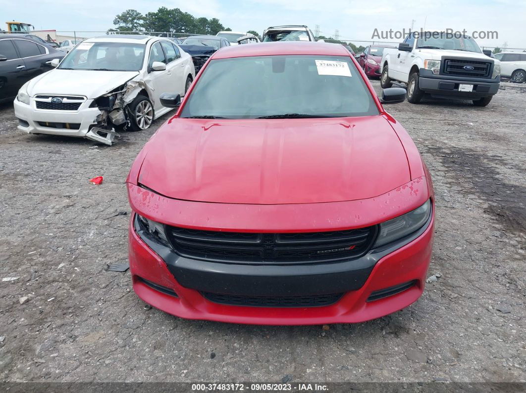 2016 Dodge Charger Se Red vin: 2C3CDXBG6GH216045