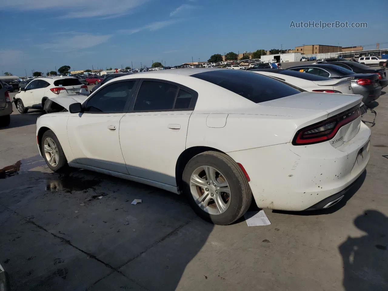 2016 Dodge Charger Se White vin: 2C3CDXBG6GH228146