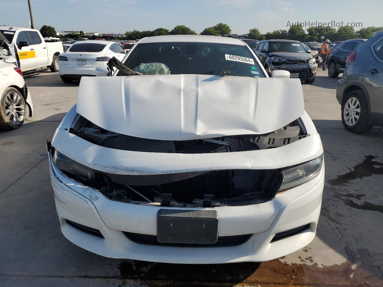 2016 Dodge Charger Se White vin: 2C3CDXBG6GH228146