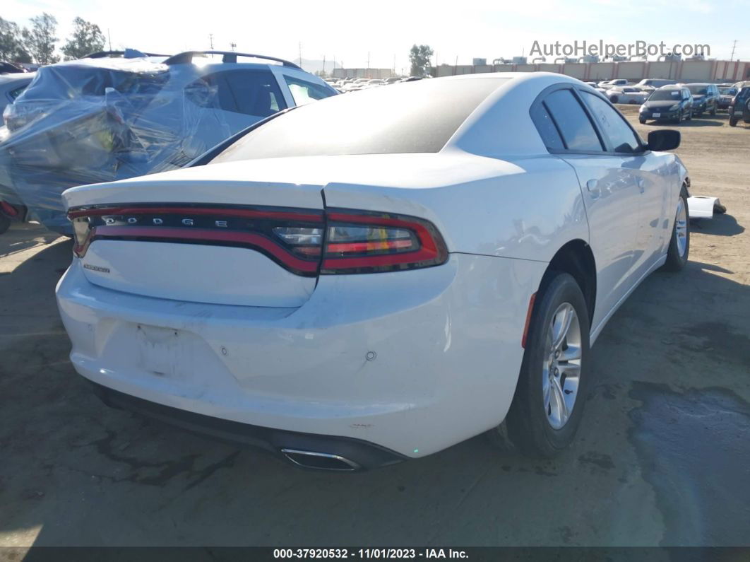 2017 Dodge Charger Se Rwd White vin: 2C3CDXBG6HH552795