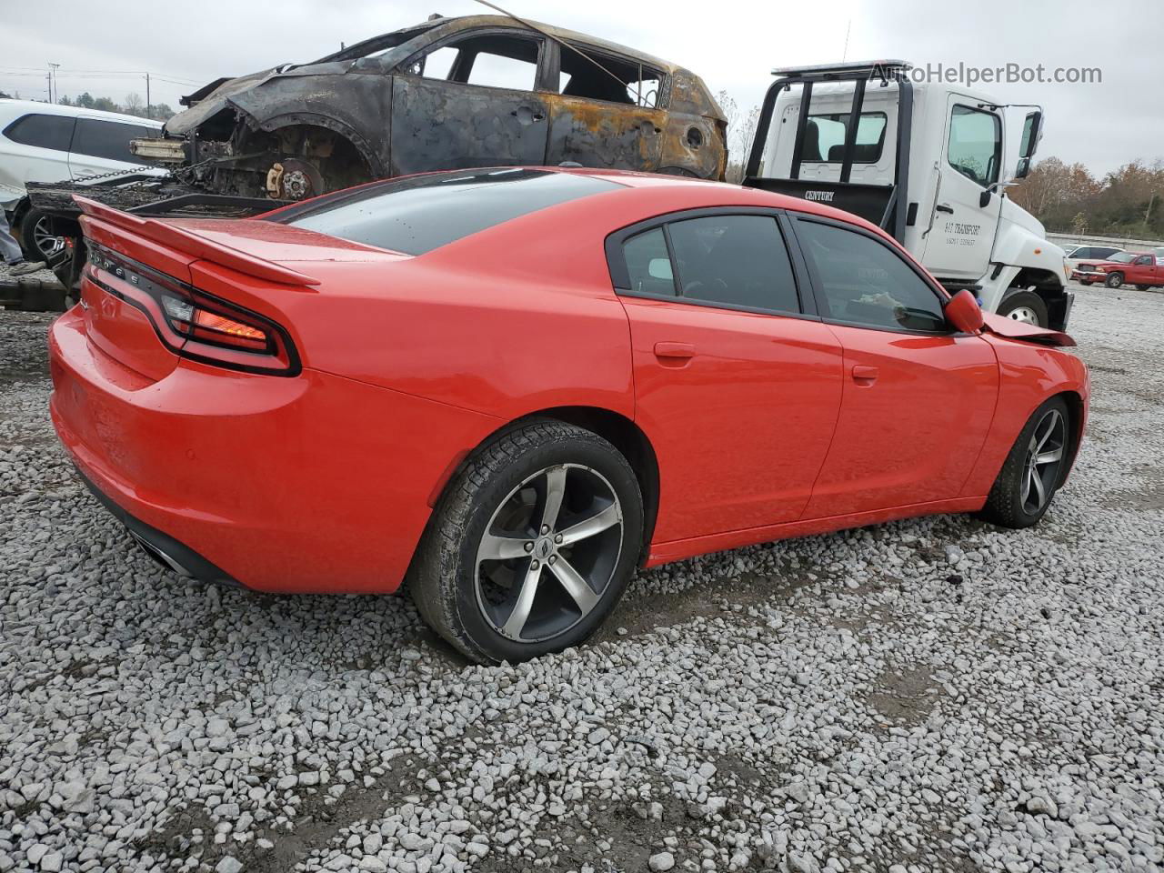 2017 Dodge Charger Se Red vin: 2C3CDXBG6HH575767