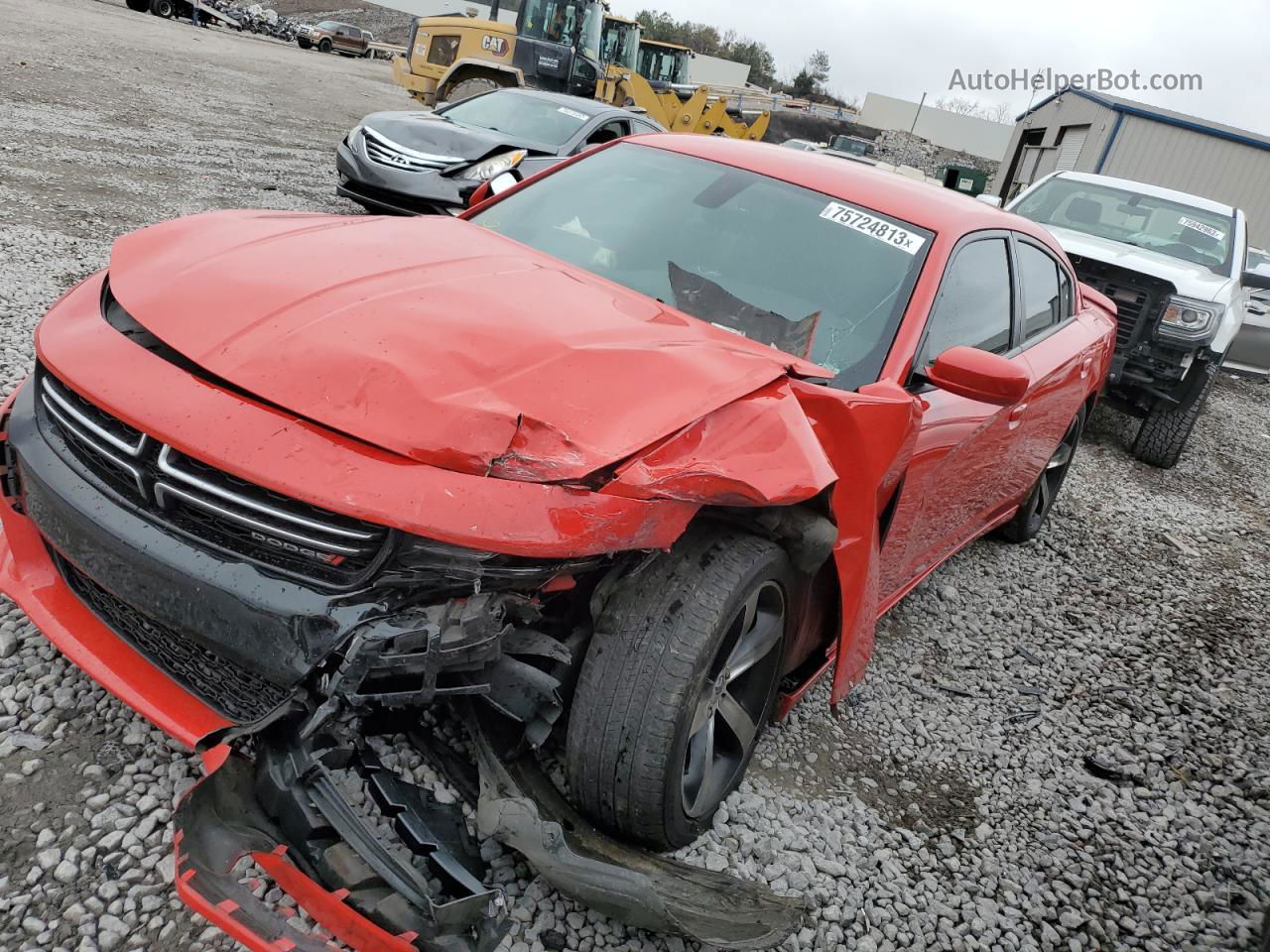 2017 Dodge Charger Se Red vin: 2C3CDXBG6HH575767