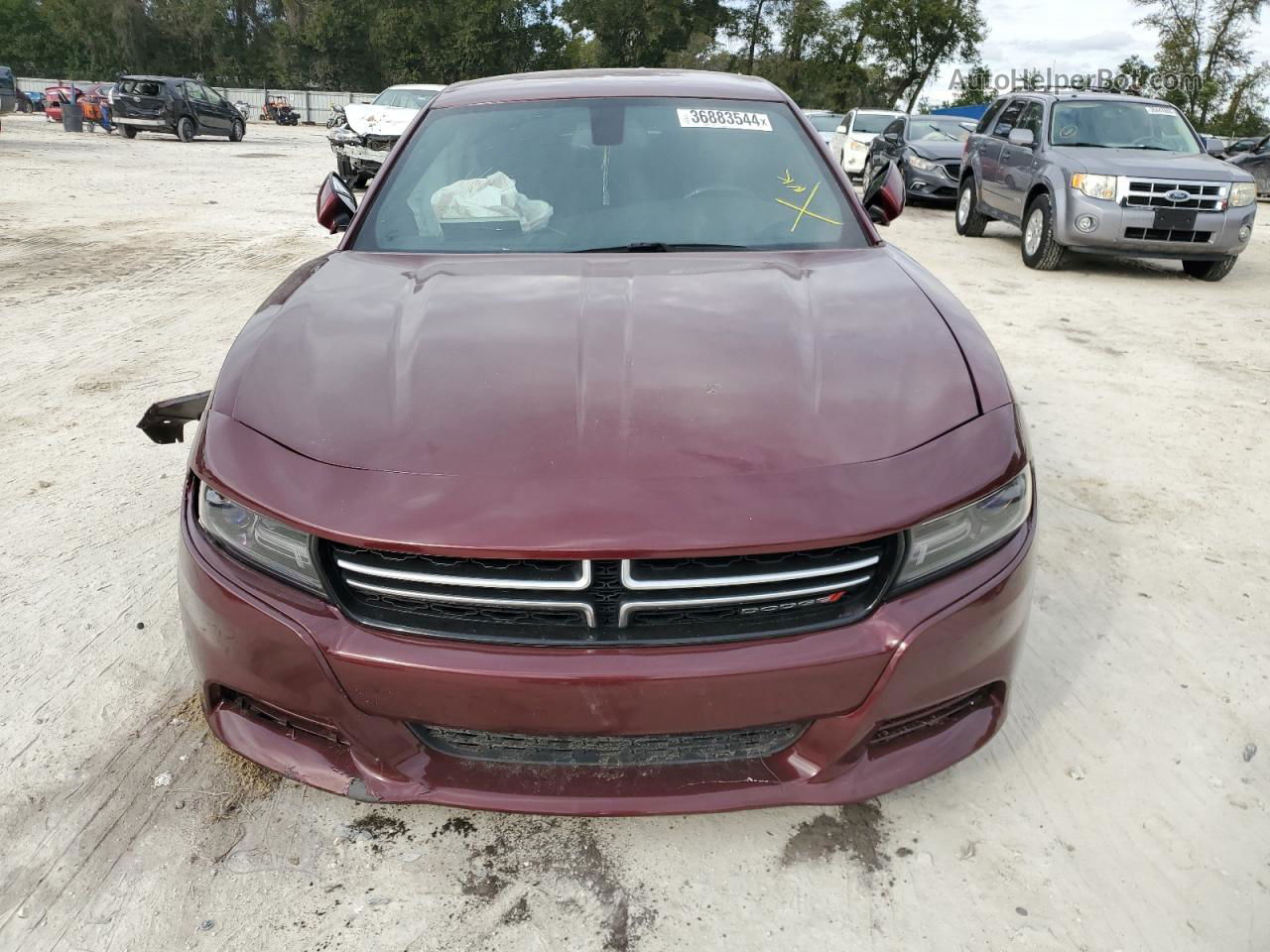 2017 Dodge Charger Se Red vin: 2C3CDXBG6HH581424