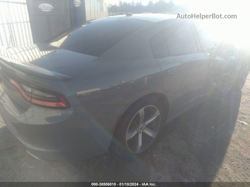 2017 Dodge Charger Se Rwd Gray vin: 2C3CDXBG6HH623882