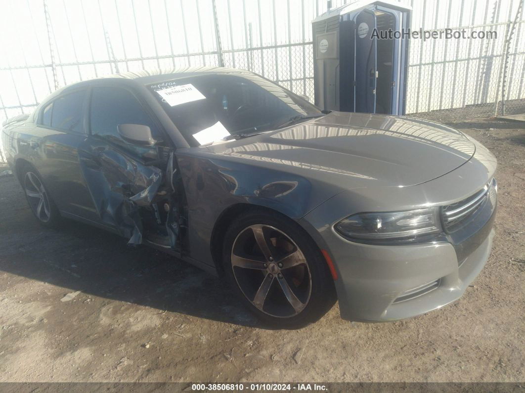 2017 Dodge Charger Se Rwd Gray vin: 2C3CDXBG6HH623882