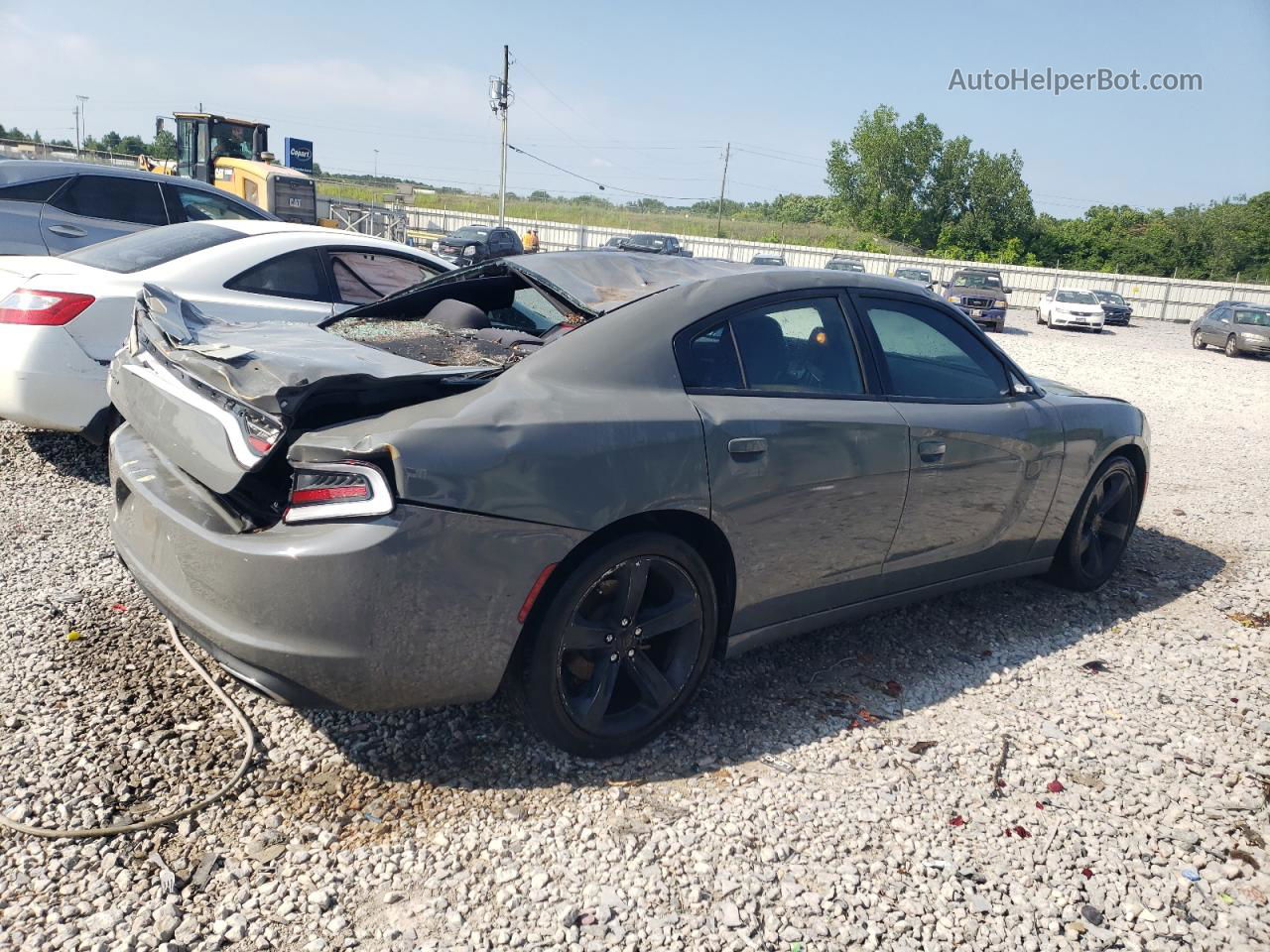 2017 Dodge Charger Se Серый vin: 2C3CDXBG6HH642318