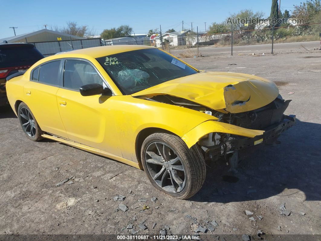 2017 Dodge Charger Se Rwd Yellow vin: 2C3CDXBG6HH642819