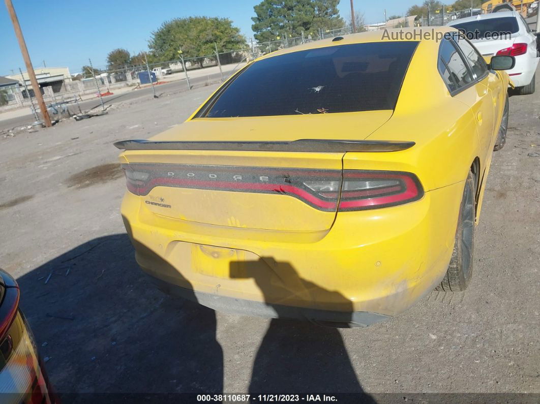 2017 Dodge Charger Se Rwd Yellow vin: 2C3CDXBG6HH642819