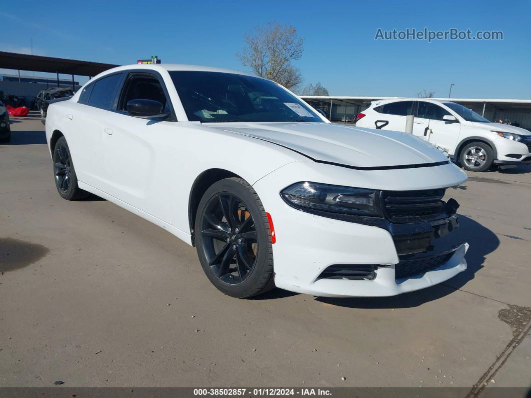 2018 Dodge Charger Sxt Rwd White vin: 2C3CDXBG6JH290041