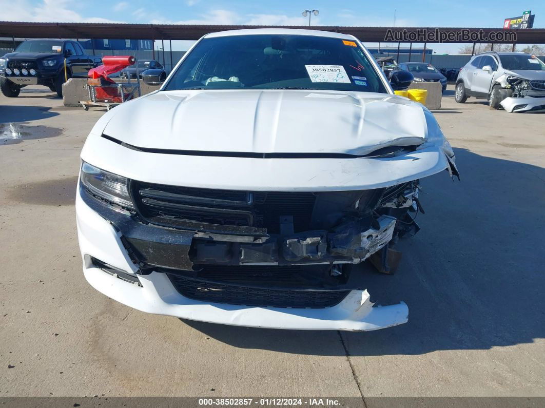 2018 Dodge Charger Sxt Rwd White vin: 2C3CDXBG6JH290041