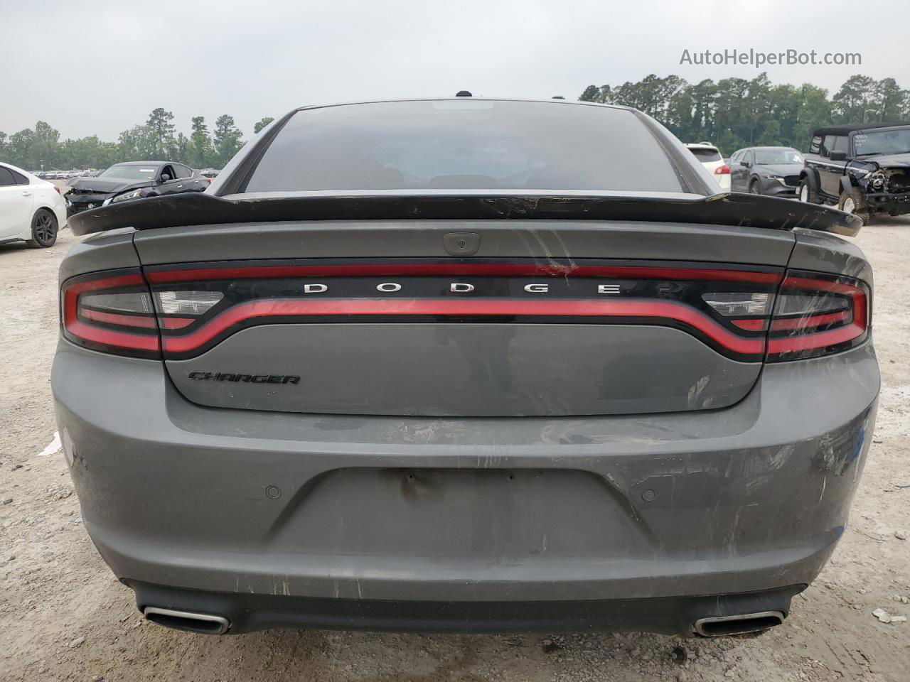 2018 Dodge Charger Sxt Gray vin: 2C3CDXBG6JH291089