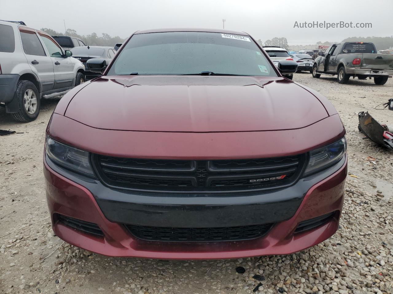 2018 Dodge Charger Sxt Burgundy vin: 2C3CDXBG6JH307274