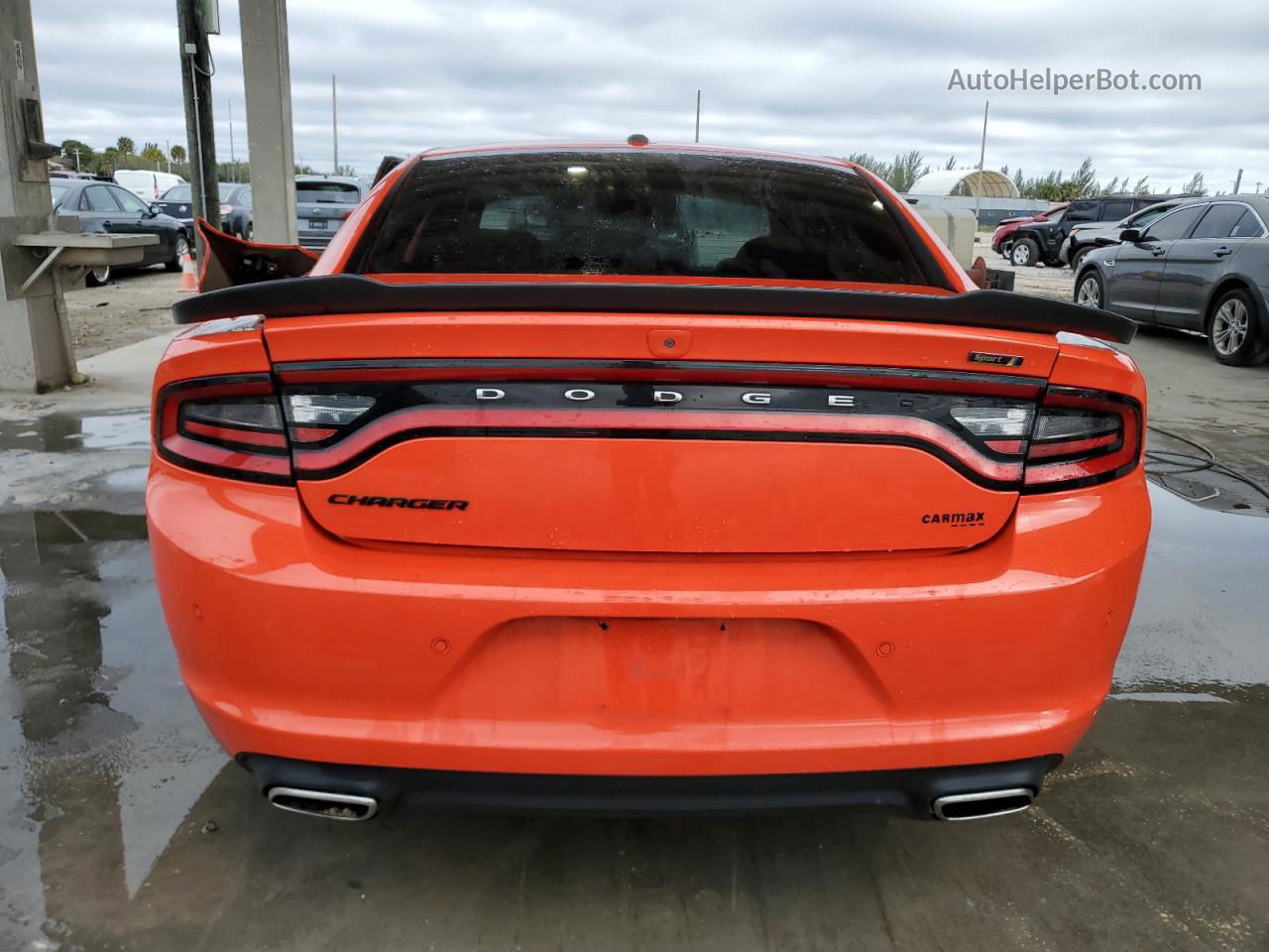 2018 Dodge Charger Sxt Orange vin: 2C3CDXBG6JH319151