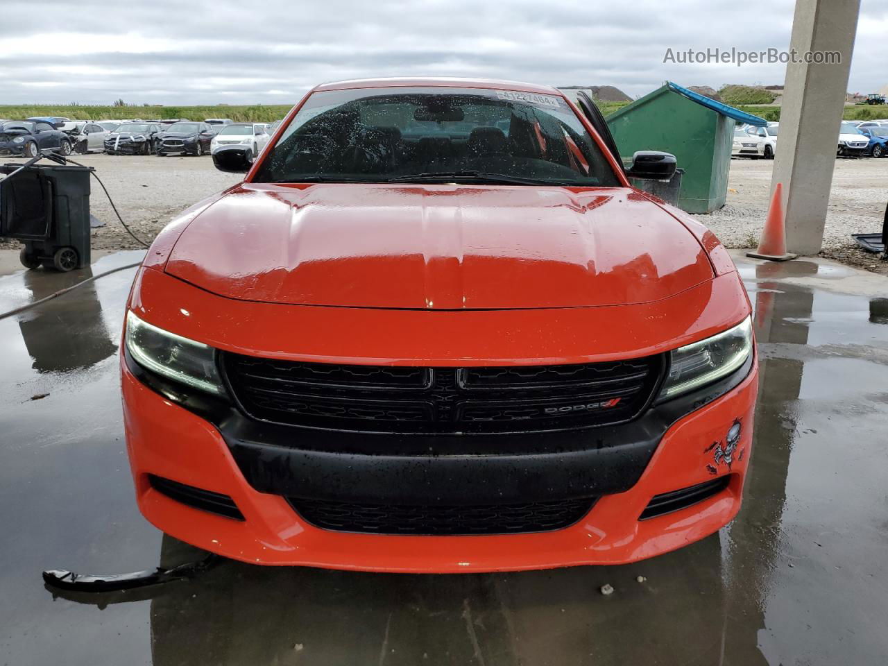 2018 Dodge Charger Sxt Orange vin: 2C3CDXBG6JH319151