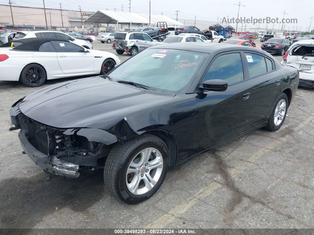 2021 Dodge Charger Sxt Rwd Черный vin: 2C3CDXBG6MH510878