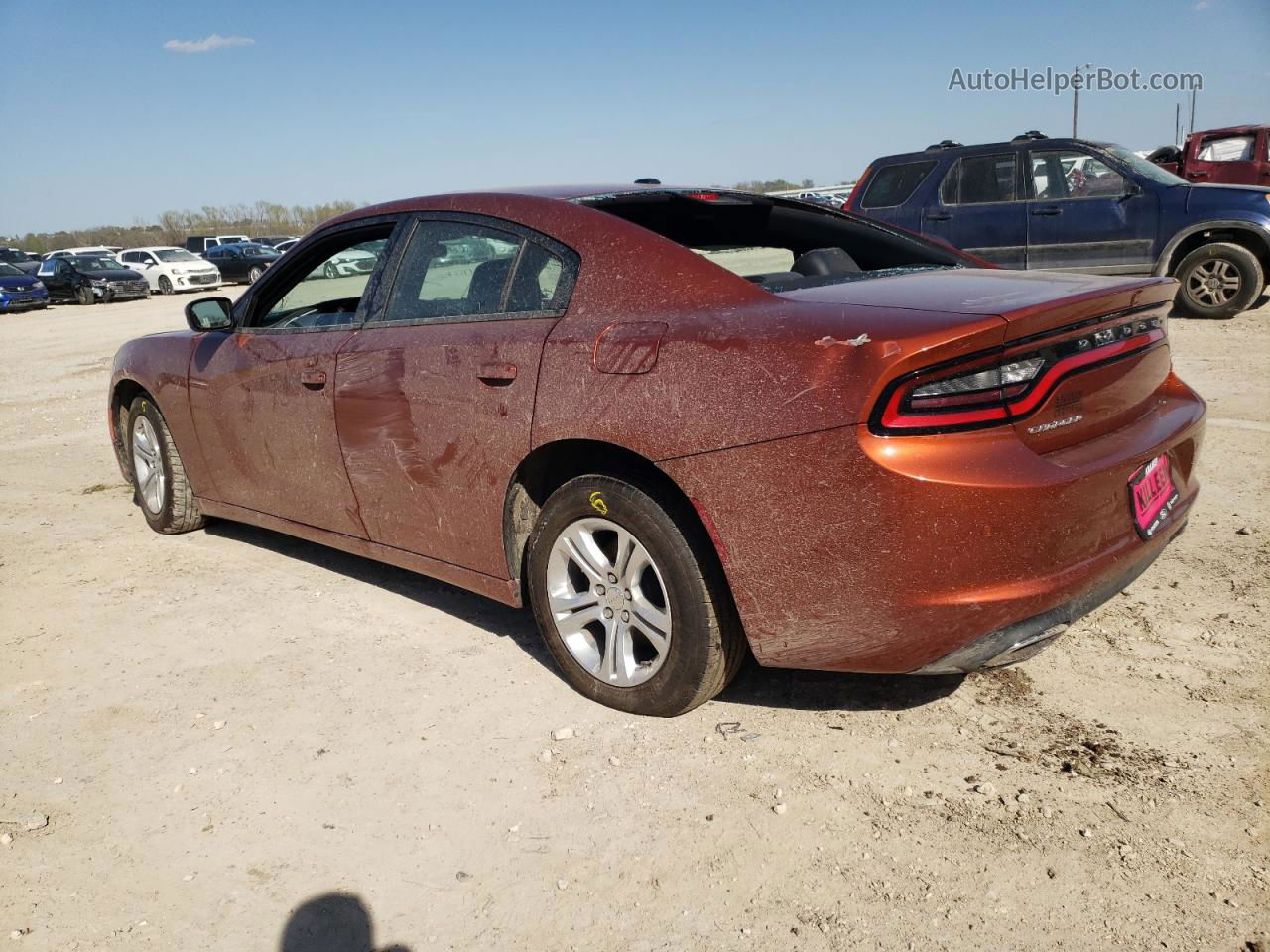 2021 Dodge Charger Sxt Orange vin: 2C3CDXBG6MH522433