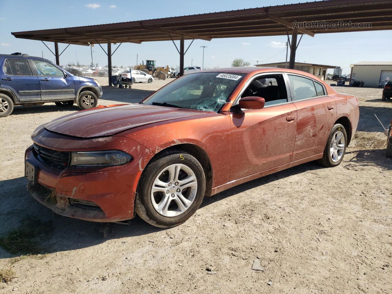 2021 Dodge Charger Sxt Orange vin: 2C3CDXBG6MH522433