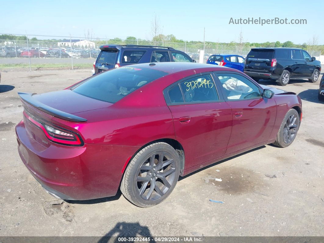 2021 Dodge Charger Sxt Rwd Красный vin: 2C3CDXBG6MH557702