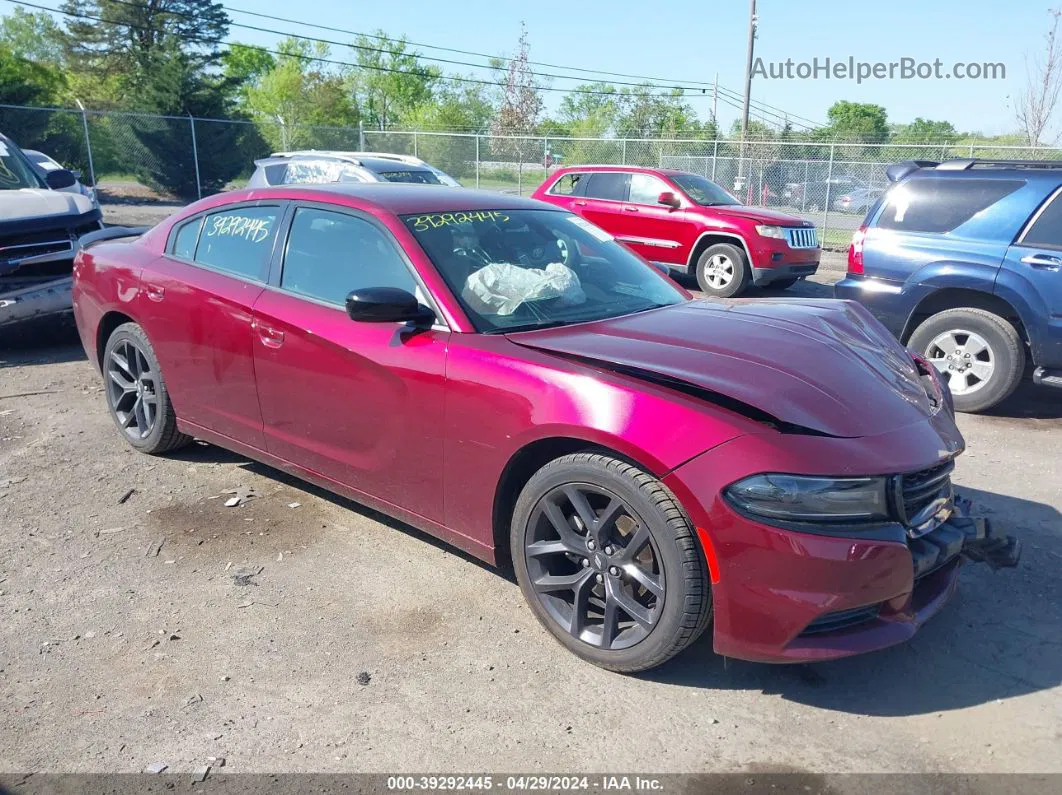 2021 Dodge Charger Sxt Rwd Красный vin: 2C3CDXBG6MH557702