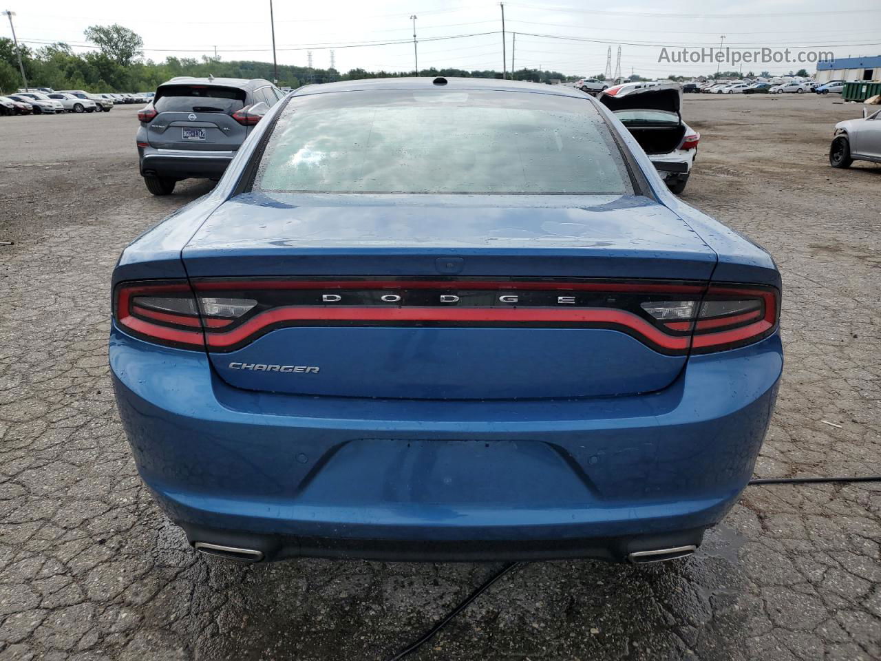 2021 Dodge Charger Sxt Синий vin: 2C3CDXBG6MH632219