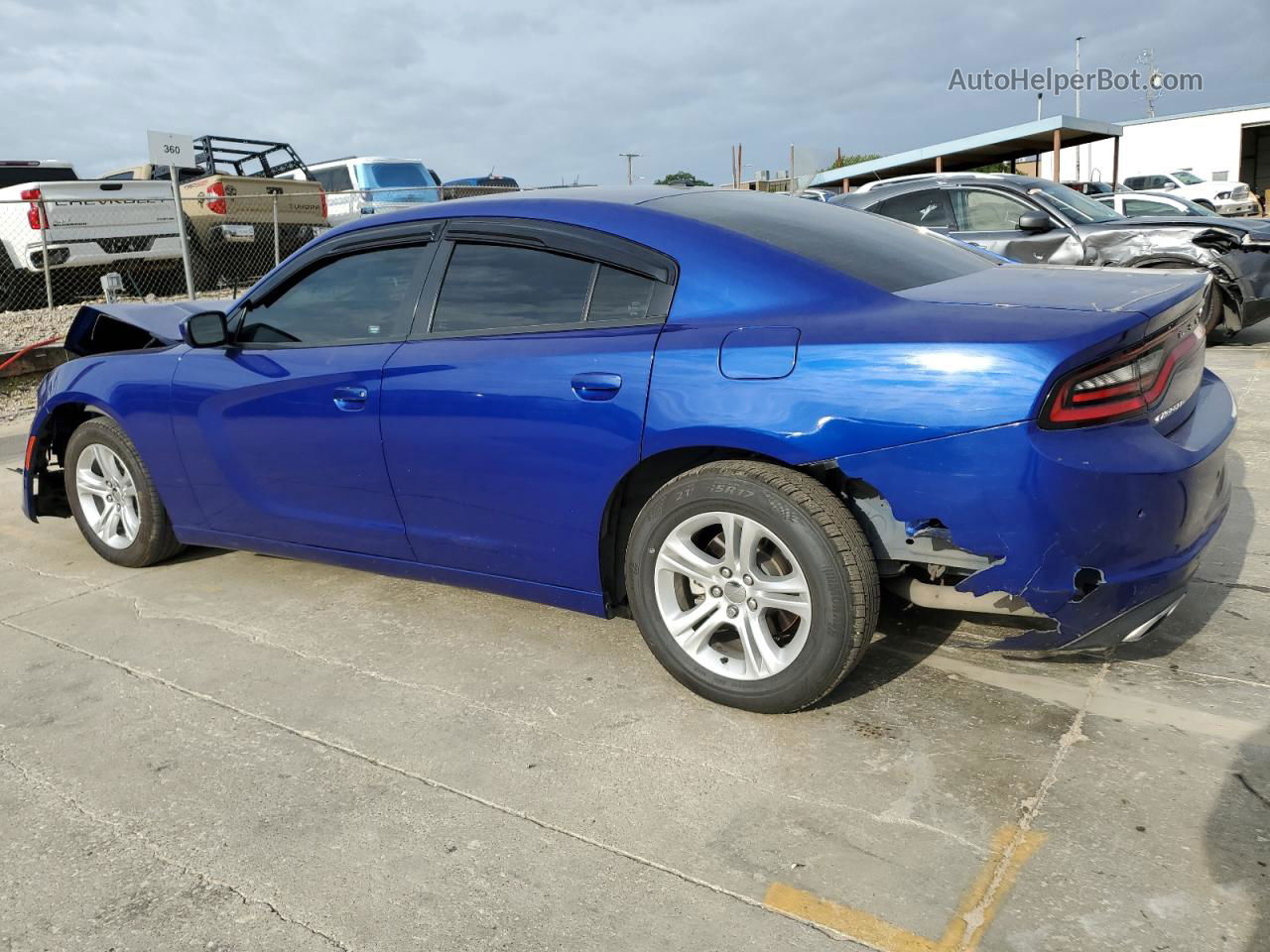 2021 Dodge Charger Sxt Синий vin: 2C3CDXBG6MH647058