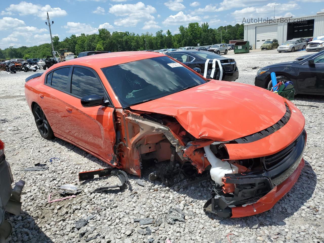 2021 Dodge Charger Sxt Orange vin: 2C3CDXBG6MH679573