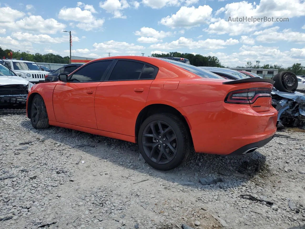 2021 Dodge Charger Sxt Orange vin: 2C3CDXBG6MH679573