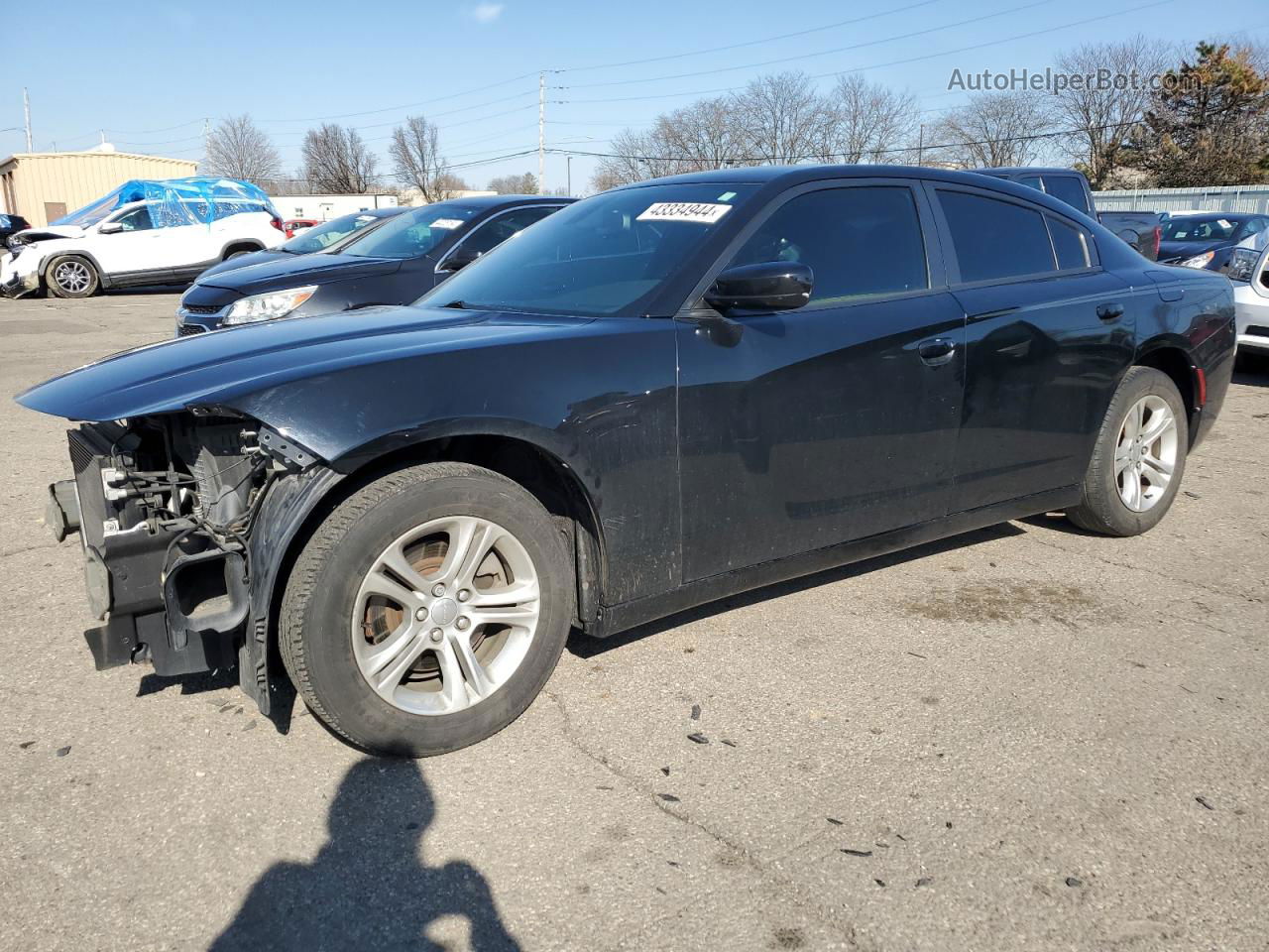 2016 Dodge Charger Se Black vin: 2C3CDXBG7GH103821