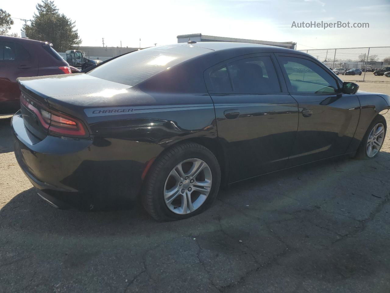 2016 Dodge Charger Se Black vin: 2C3CDXBG7GH103821