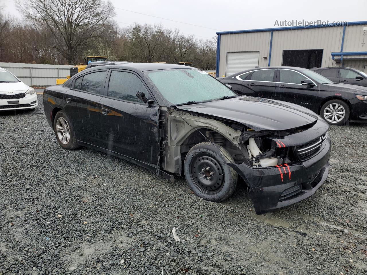 2016 Dodge Charger Se Black vin: 2C3CDXBG7GH180124