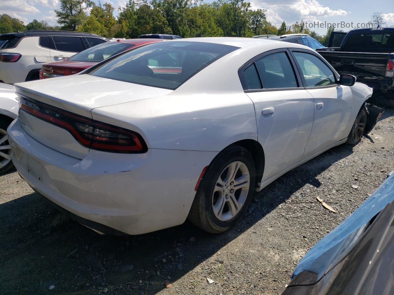 2016 Dodge Charger Se White vin: 2C3CDXBG7GH303694